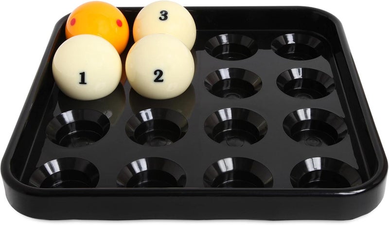 okko Bundle of 2 Items Russian Pyramid Table Deluxe Heavy-Duty Plastic Triangle Rack Plastic Billiard Ball Tray for 68 mm Balls - Image 4